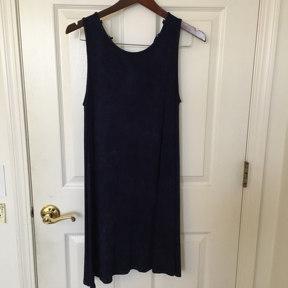 Washed Navy Tank Dress - Picture 1 of 3